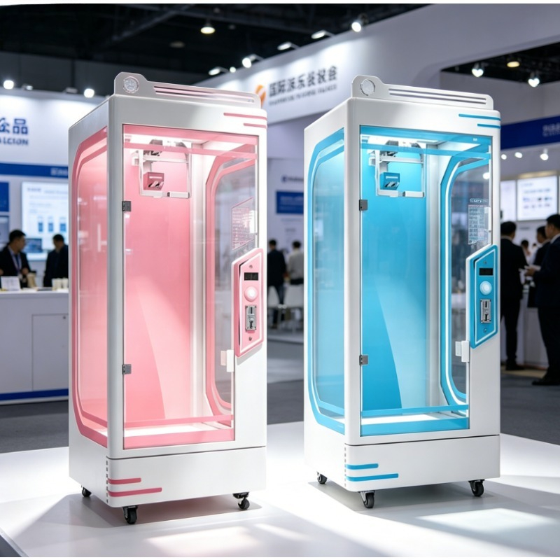 Arcade Toy Claw Vending Machine - Kundenspezifischer münzbetriebener rosa Date-Cut-Preismaschine, Arcade-Scherenklauen-Geschenkautomat für