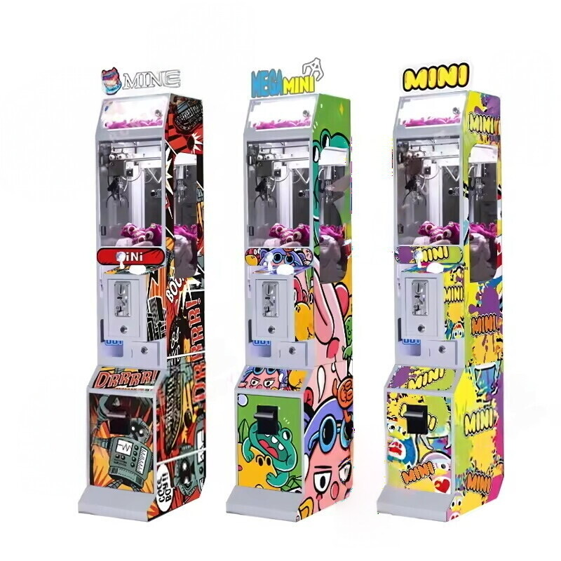 Arcade Toy Claw Vending Machine - Münzbetriebene Arcade-Mini-Klauenmaschine, Plüschkranmaschinen, Spielzeugkran-Verkaufsautomat für kleine