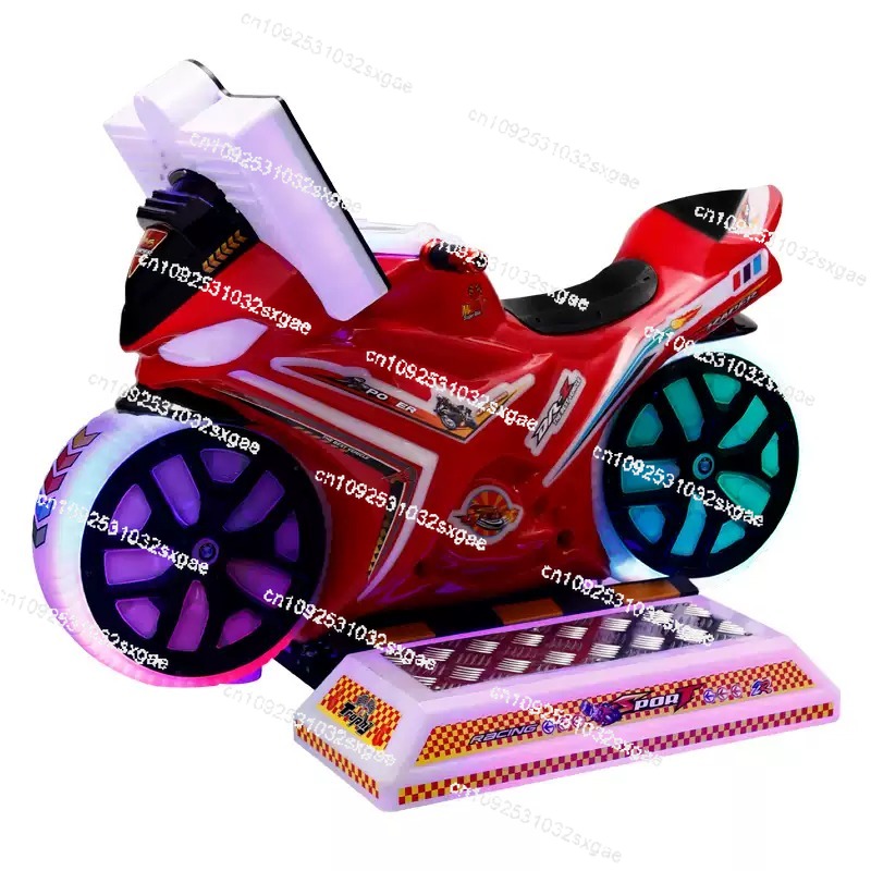 Coin Operated Kiddie Ride - Kinder-Motorrad-Spielautomat für Vergnügungsparks, münzbetriebener Kinderfahrgeschäfts-Simulator, Motorrad-Arcade-Rennspielautomat