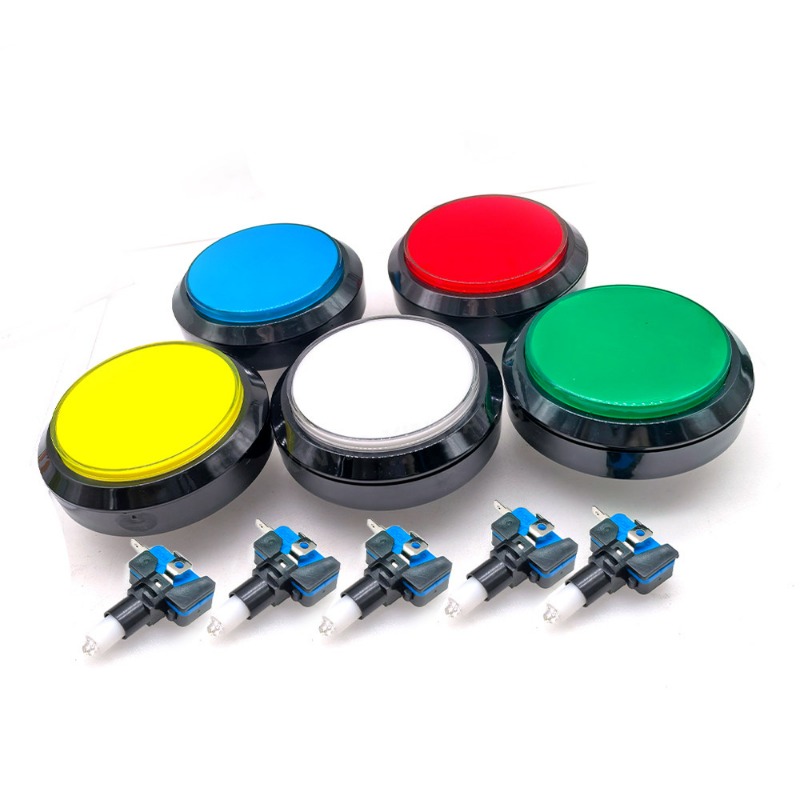 Whack A Mole Arcade - Arcade-Spiel 100mm Großer Flachknopf mit LED-Beleuchtung