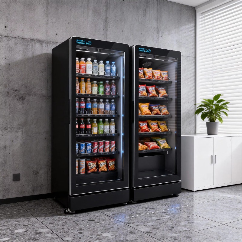 Open Vending Machine - Intelligenter KI-Kombi-Verkaufsautomat Digitaler Kiosk für Getränke