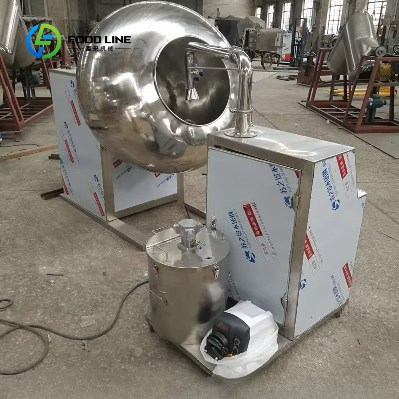 Bubble Gum Machine - Maßgefertigte 75kg/Charge Kaugummi-Polierpfanne, Edelstahl-Zuckerbeschichtungsmaschine für Süßigkeiten