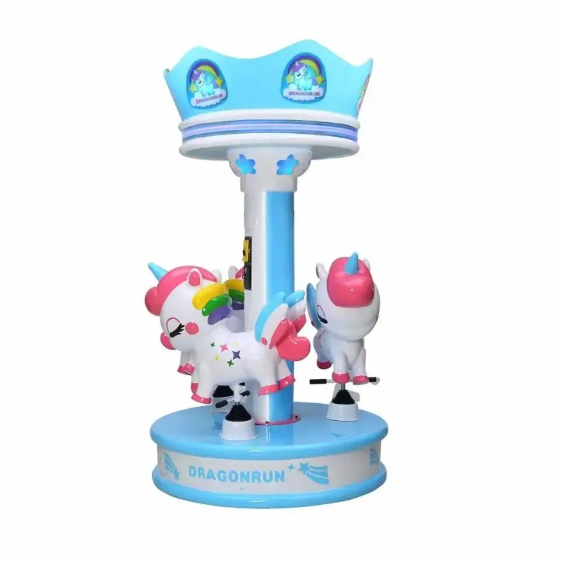 Coin Operated Kiddie Ride - Günstiges, münzbetriebenes 3-Sitzer-Karussell „Merry Go Round“