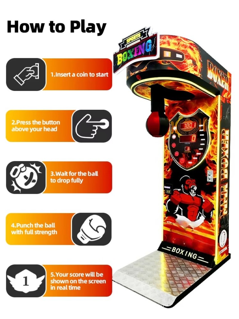 Boxer-Maschine Boxspielautomat – Boxing Machine Arcade Bewertung und Preis