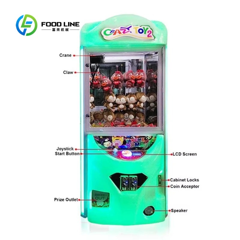 Maßgefertigte Münzbetriebene A – Arcade Toy Claw Vending Machine Bewertung und Preis