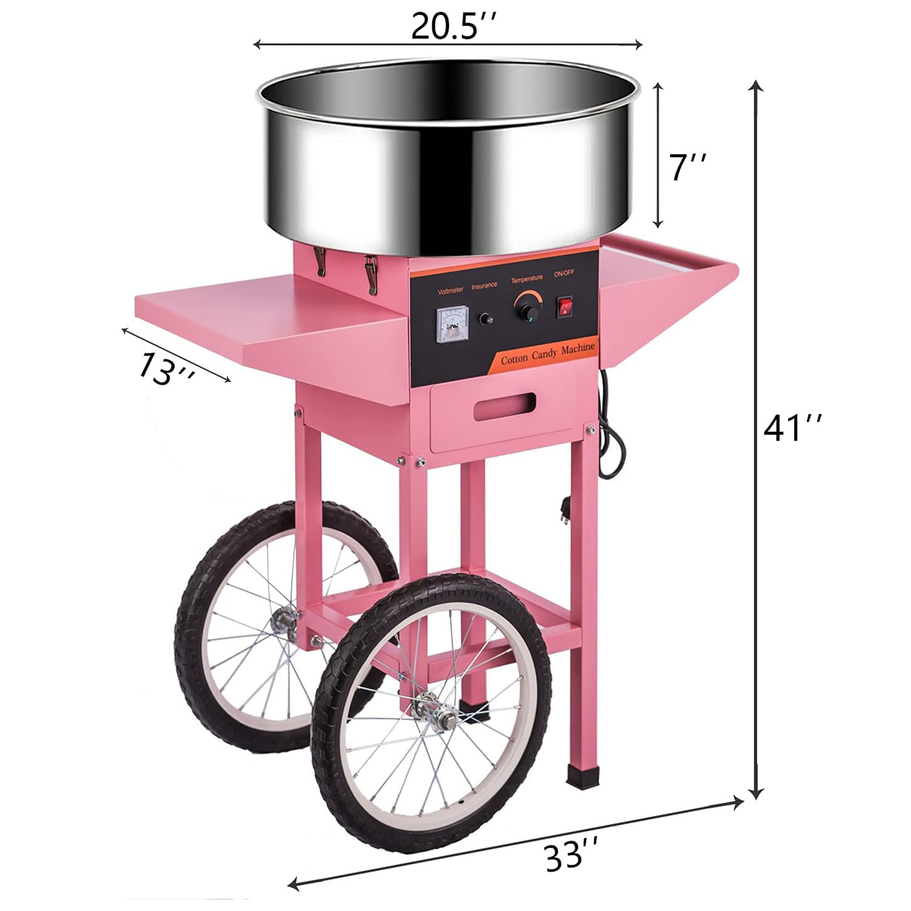 Kommerzielle rosa Zuckerwattem – Candy Floss Machine Bewertung und Preis